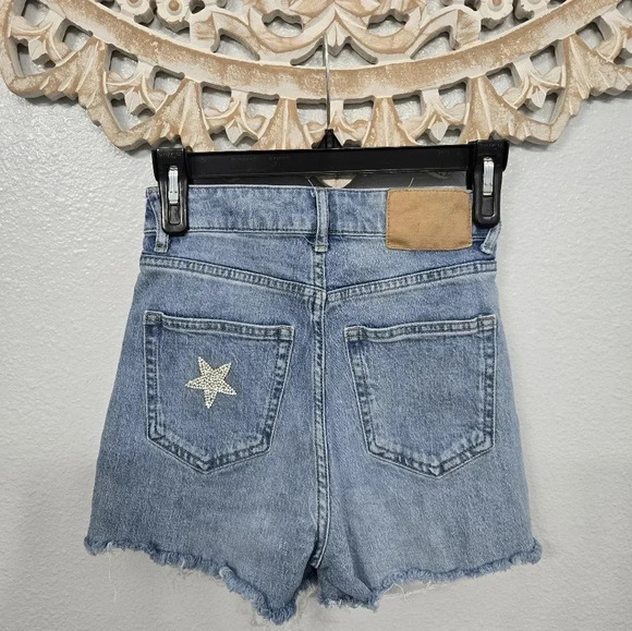 H&M Custom Bedazzled Stars Jean Shorts - Picture 7 of 10